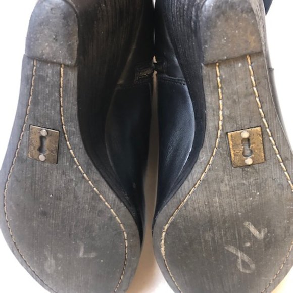 Schuler & Sons Wedge Black Boots SZ 7B - Picture 11 of 15